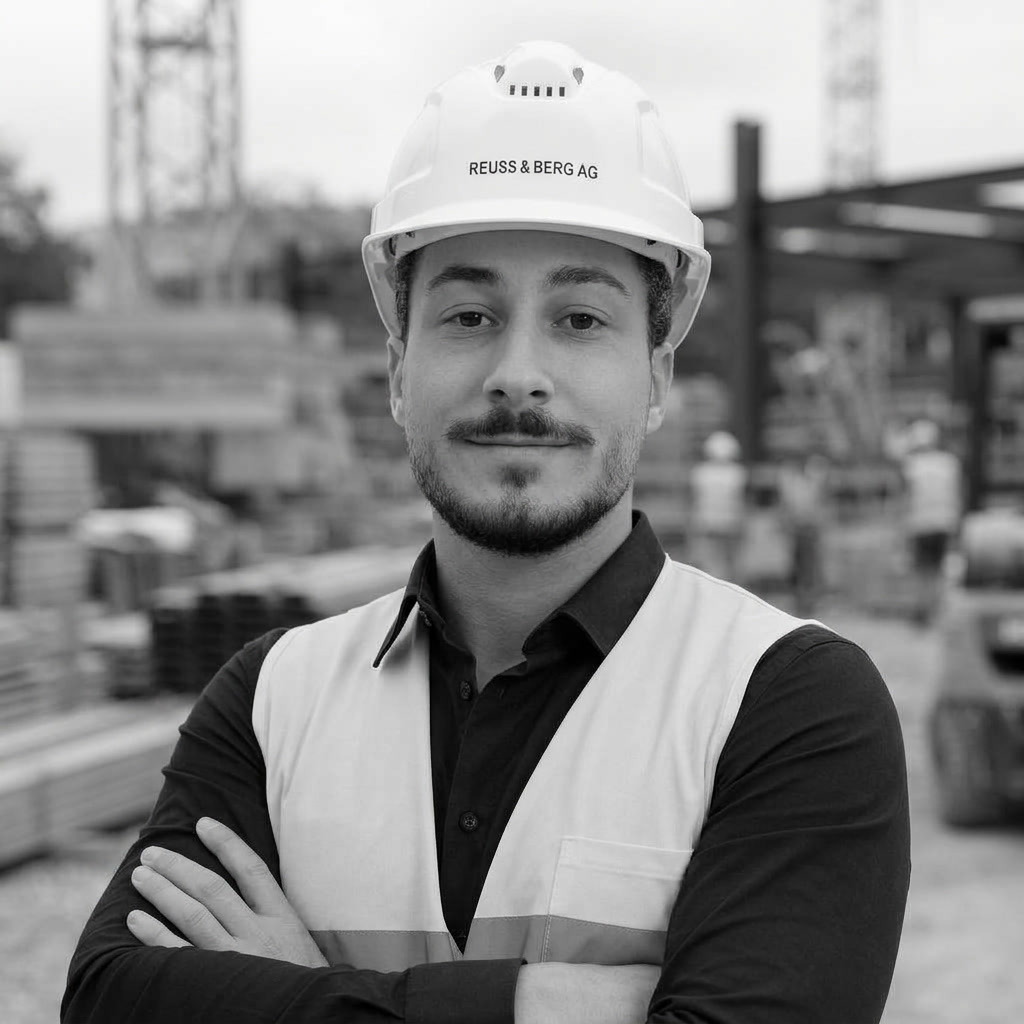 Il titolare di REUSS & BERG AG in un cantiere
